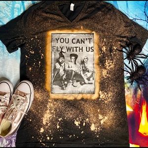 You Can’t Fly With Us Bleached Graphic Tee